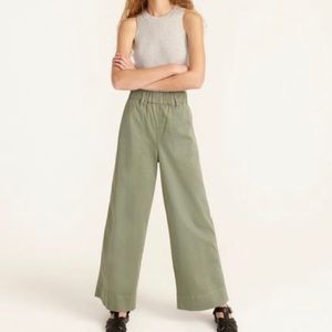 J. Crew Pull On High Rise Wide Leg Chino Pants / Size Small